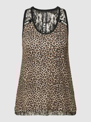 Top mit Animal-Print von Marc Cain Grau / Schwarz - 5