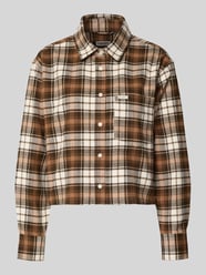 Bluzka koszulowa o kroju regular fit z naszywką z logo model ‘Boxy’ od Guess Jeans - 21