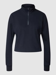 Sweatshirt mit Troyer-Kragen Modell 'HALF ZIP TOP' von TOMMY HILFIGER Blau - 38