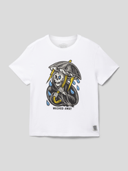 T-shirt met motiefprint van Element Wit - 10