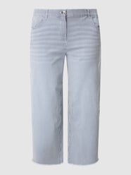 PLUS SIZE culotte met stretch, model 'Lotta'  van Samoon Blauw / turquoise - 17