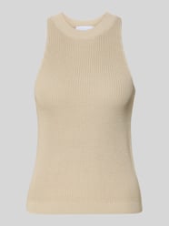 Tricottop met ronde hals curated by Anna Schürrle van Style Icon Collection Beige - 14