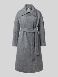 Płaszcz z żywej wełny z wiązanym paskiem od Lanius - 43