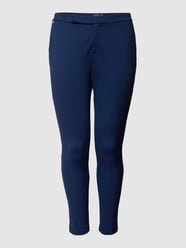 PLUS SIZE stoffen broek met merkdetail van Lauren Ralph Lauren Curve Blauw / turquoise - 47