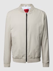 Jacke mit Reißverschluss Modell 'Ukashi' von HUGO Beige - 5