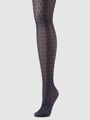 Panty met stippenmotief - 20 DEN van Wolford Blauw - 37