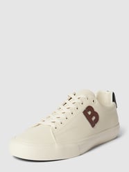 Sneaker mit Label-Patch Modell 'Aiden' von BOSS Weiß - 45