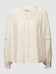 Bluse mit Streifenmuster Modell 'BENEDETTA' von MOS MOSH Beige - 38
