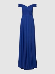 Kleid mit V-Ausschnitt von TROYDEN COLLECTION Blau - 15