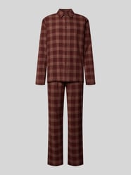 Pyjama aus reiner Baumwolle mit Knopfleiste und Umlegekragen von SCHIESSER - 5
