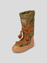 Schnürboots aus Leder-Mix von See by Chloé Grün - 23