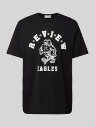 T-Shirt mit Label-Print von REVIEW Schwarz - 19
