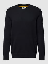 Sweter z dzianiny z naszywką z logo od Lyle & Scott Pomarańczowy - 7