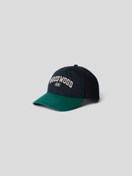 Cap mit Brand-Schriftzug von WOOD WOOD Blau - 12