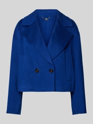 Jacke mit Reverskragen von Marc Cain Blau - 35