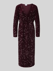 Midikleid mit V-Ausschnitt Modell 'FAITH' von Vila - 37