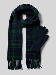 Handschoenen en sjaal in een set van wolmix van Barbour - 44