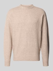 Strickpullover mit Rundhalsausschnitt Modell 'SOHO OLLIE' von JACK & JONES Beige - 34
