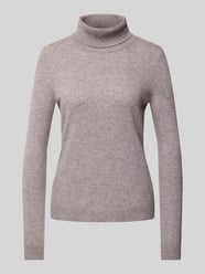 Rollkragenpullover mit gerippten Abschlüssen von Christian Berg Woman Braun - 12