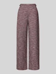 Wide Leg Hose in Bouclé-Optik Modell 'KATE' von ICHI Pink - 7