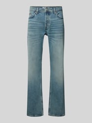 Jeansy o kroju straight fit z mieszanki bawełny model ‘EDGE PERFORMACE’ od ONLY & SONS - 32