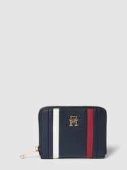 Portemonnaie mit Label-Applikation von Tommy Hilfiger Blau - 36