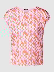 Blusenshirt mit Allover-Muster von More & More Rosa - 1