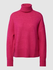 Rollkragenpullover mit überschnittenen Schultern von Marc O'Polo Denim Pink - 13