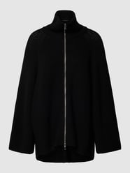 Oversized Strickjacke mit Lochmuster von Windsor Schwarz - 5