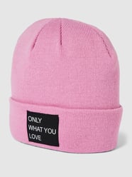 Beanie met statementpatch, model 'MADISON' van Only Roze - 13