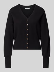 kardigan o kroju regular fit z dodatkiem wiskozy model 'Compact' od Topshop - 4