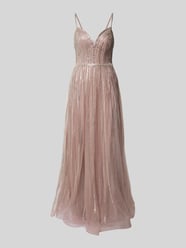 Abendkleid mit Herz-Auschnitt von Luxuar Rosa - 29