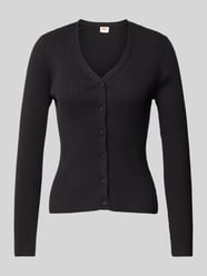 Cardigan in Ripp-Optik Modell 'TULIP' von Levi's® Schwarz - 11