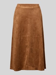 regular fit midirok in suède-look model 'Duva' van FREE/QUENT - 42