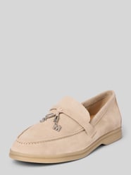 Buty wsuwane ze skóry z ozdobnym paseczkiem Model 'Portland' od Steve Madden - 32
