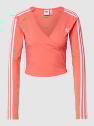 Shirt met lange mouwen en merkstitching van adidas Originals Oranje - 26