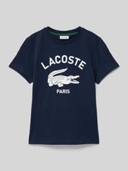 T-Shirt mit Label-Print und Rundhalsausschnitt von Lacoste - 1