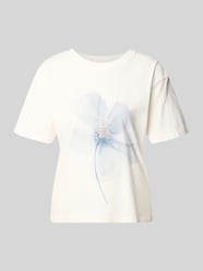 T-Shirt mit Motiv-Print und Rundhalsausschnitt von Jake*s Casual - 32