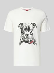T-shirt o kroju regular fit z czystej Bawełna Model 'DUBROX' od HUGO - 31