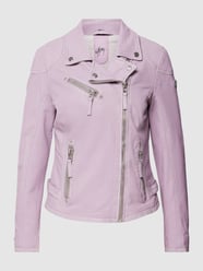 Lederjacke mit Label-Detail von Gipsy Lila - 46