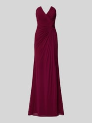 Abendkleid mit Gehschlitz von Mascara Bordeaux - 33