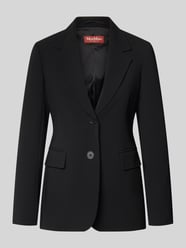 Długi żakiet o kroju slim fit z kołnierzem z połami model 'LINZ' od Max Mara Studio - 1