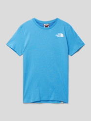 T-Shirt mit Label-Details von The North Face Blau - 20