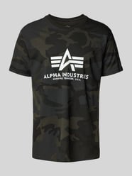 T-Shirt mit Label-Print und Rundhalsausschnitt von Alpha Industries - 24