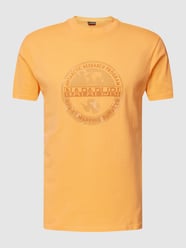 T-Shirt mit Motiv-Print Modell 'BOLLO' von Napapijri Orange - 39