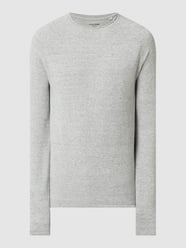 Regular Fit Strickpullover aus reiner Baumwolle von Jack & Jones Grau - 30