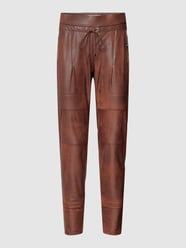 Jogpants in Leder-Optik Modell 'CANDY' von Raffaello Rossi Braun - 1