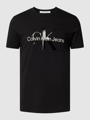 T-Shirt mit Logo-Print von Calvin Klein Jeans Grau / Schwarz - 35