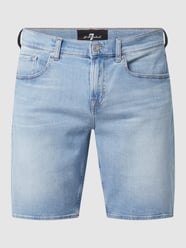 Regular Fit Jeansshorts mit Stretch-Anteil  von 7 For All Mankind Blau / Türkis - 20
