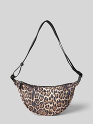 Schoudertas met luipaardlook, model 'BEL LP CROSSBODY' van HUGO Beige - 20